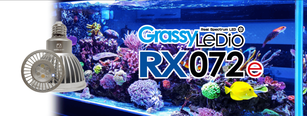 ポッキリ価格セール サンゴ　照明　ボルクスジャパン　グラッシーレディオRX122DP　２か月使用 魚用品/水草